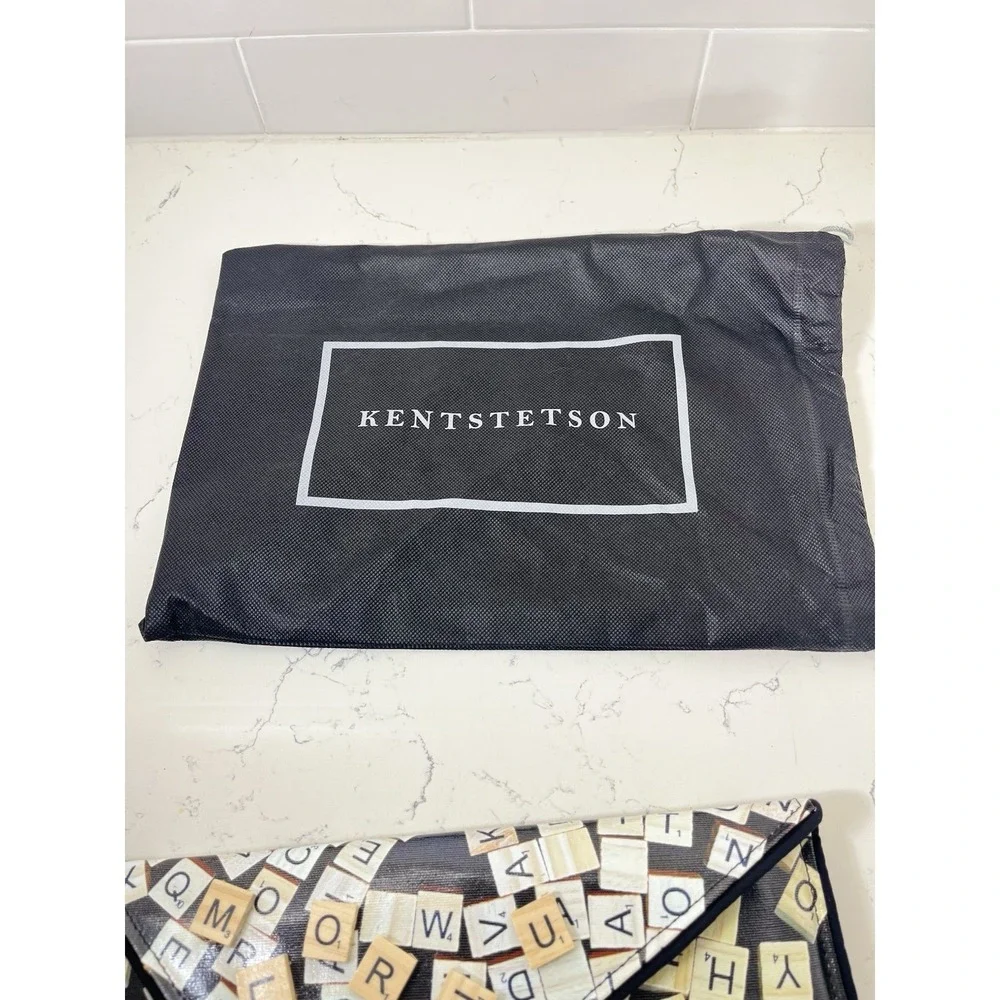 Kent Stetson Scrabble Clutch Purse Bag Chain Pop Art Handmade USA Signed RARE